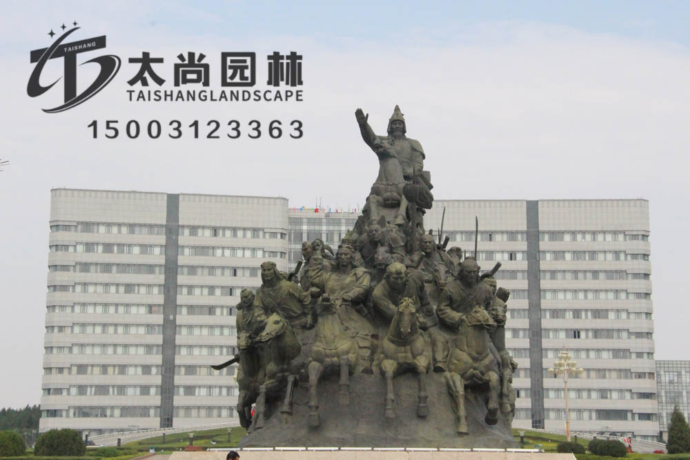 铸铜雕塑，888腾博会园林